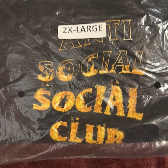 Antisocial social club 2XL brand new still in the bag with tags black - Picture 2 of 6